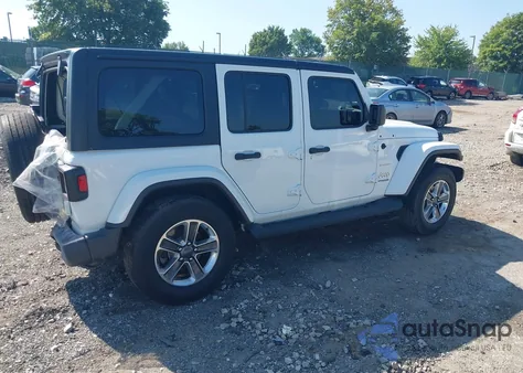 2020 Jeep Wrangler Unlimited Sahara 4X4 из США, поврежденный, VIN 1C4HJXEN5LW339254